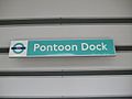 Pontoon Dock stn signage