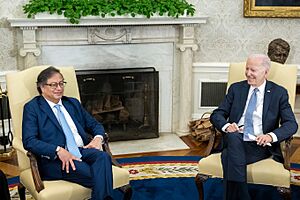 President Biden and President Petro of Colombia at the White House in 2023