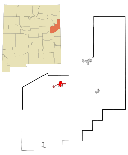 Location of Tucumcari in New Mexico
