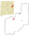 Quay County New Mexico Incorporated and Unincorporated areas Tucumcari Highlighted