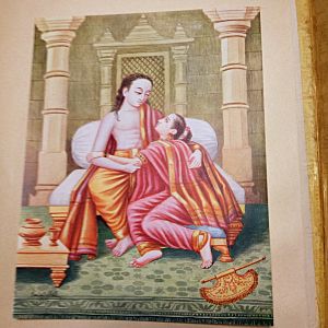 Rama comforts Sita