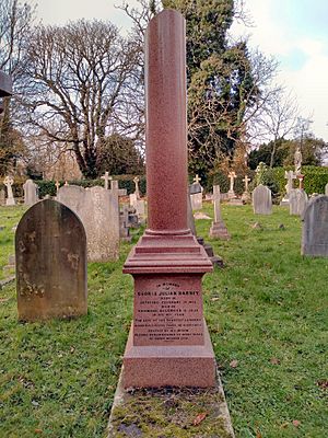Richmond Cemetery, George Julian Harney memorial