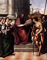 Sebastiano del piombo, pala di san giovanni crisostomo 01