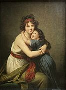 Self-portrait with Her Daughter by Elisabeth-Louise Vigée Le Brun