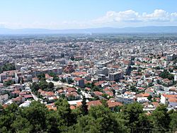 View of Serres from the Acropolis