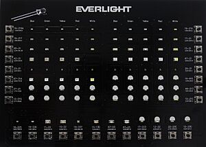 Single and multicolor surface mount miniature LEDs in most common sizes