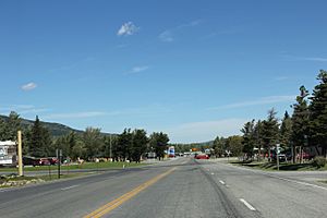 St. Mary Montana Downtown Looking North US89