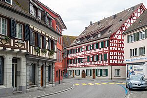 Steckborn - Seestrasse mit Haus "zum Schwanen"