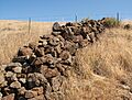 Stone wall In a San Jose park