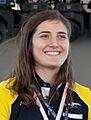 Tatiana Calderón GP3 Driver at Spanish GP 2017 (cropped)