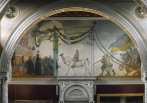 The Entry of King Gustav Vasa of Sweden into Stockholm, 1523 (Carl Larsson) - Nationalmuseum - 23935