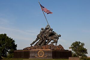 The Marine Corps War Memorial in Arlington, Va., can be seen prior to the Sunset Parade June 4, 2013 130604-M-MM982-036