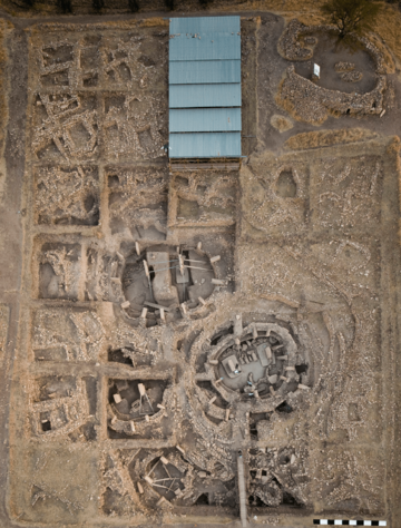 The archaeological site of Göbekli Tepe - main excavation area