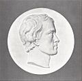 Thomas Carlyle in 1851. Medallion modeled by Thomas Woolner