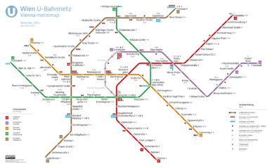 U-Bahnnetz Wien 2019