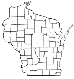 Location of Schleswig, Wisconsin
