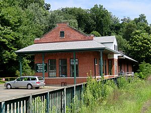 West Springfield freight house, August 2018