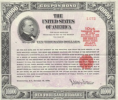 1979 $10,000 Treasury Bond 