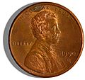 1990-issue US Penny obverse 2