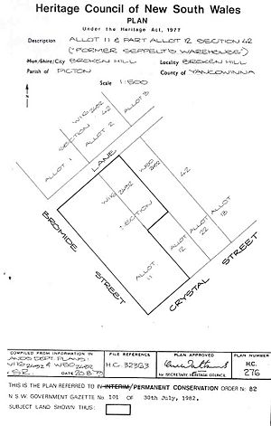 82 - Seppelts Warehouse - PCO Plan Number 082 (5045724p1)