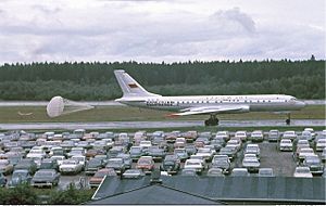 Aeroflot Tupolev Tu-104B at Arlanda, July 1968