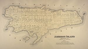 Amherst Island 1878 map
