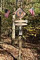 Appalachian Trail Halfway Marker, Toms Run Shelter, Cumberland County, PA - ceremonial