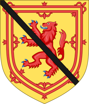 Arms of John Stewart, Prior of Coldingham
