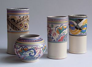 Art Deco Poole Pottery with Truda Carter patterns