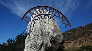 Cardrona road sign