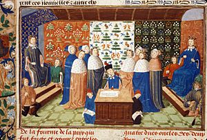 Charles VI and Richard II sign truce copy
