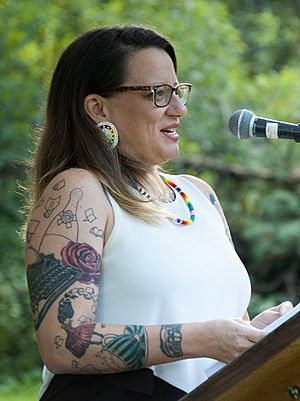 Cherie Dimaline at the Eden Mills Writers Festival in 2016
