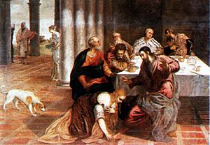 Christus im Hause des Pharisäers Jacopo Tintoretto