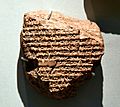 Clay tablet. Rev. Alexander's defeat of the last Achaemenid King Darius III at the battle of Gaugamela on Oct. 1, 331 BCE and its triumphant entry into Babylon. From Babylon, Iraq. British Museum