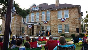 Music on the steps of the Stone County Courthouse