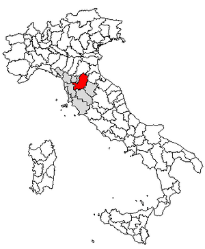 Location of Province of Florence