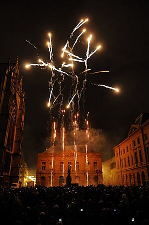 Fireworks Saint Nicholas celebrations, Metz 2011