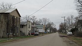 Looking west along E. Montgomery Road