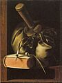 Gerard Dou - Money Bag and a Book on a Shelf - 1647