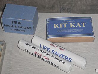 HK Shau Kei Wan 香港海防博物館 Museum of Coastal Defence HKMCD British foods 1940s Rowntree's Kit Kat Chocolate