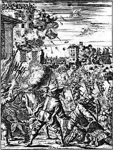 Henry Morgan's attack on the Castillo de San Jeronimo, Porto Bello, 1669