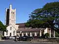 Honolulu's St. Andrew's Cathedral, from the Ewa side