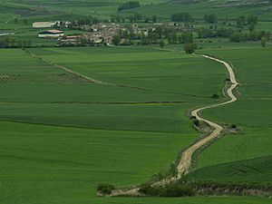 View of Hornillos del Camino from Matamulos