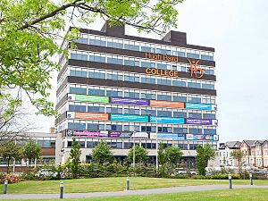 Hugh Baird College Bootle from South Park