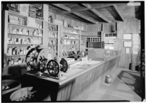 INTERIOR, COUNTER AREA - Woodside Store, Kings Mountain Road, Woodside, San Mateo County, CA HABS CAL,41-WOOD,4-9