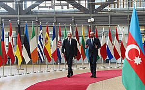Ilham Aliyev, President of European Council Charles Michel held one-on-one meeting in Brussels 01