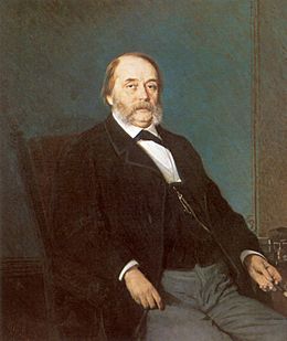 Portrait of Ivan Goncharov by Ivan Kramskoi (1874)