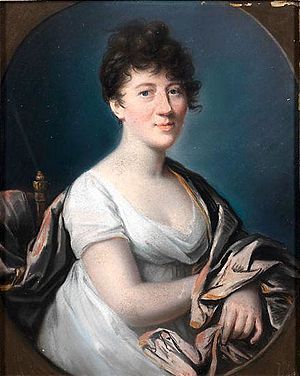 Johann Heinrich Schröder zugeschrieben, Portrait der Gräfin Charlotte von Hardenberg