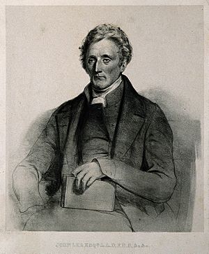 John Lee. Lithograph by (P. J.). Wellcome V0003461