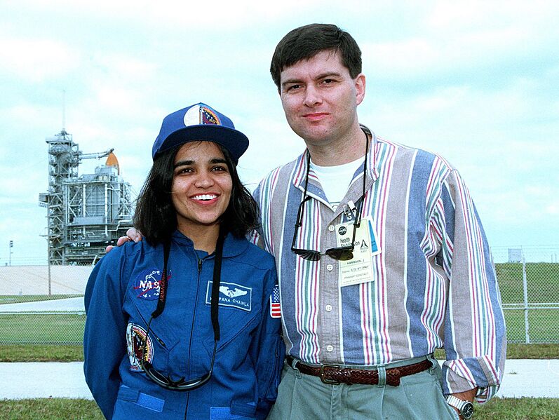 Kalpana Chawla and husband
